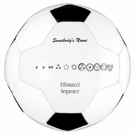 Centesimal 12Digit Fibonacci Sequence von K Yoncic Fußball (Vorderseite)