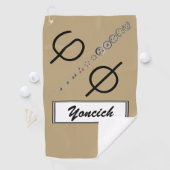 Centesimal 12Digit Fibonacci Sequence von K Yoncic Golfhandtuch (Insitu)