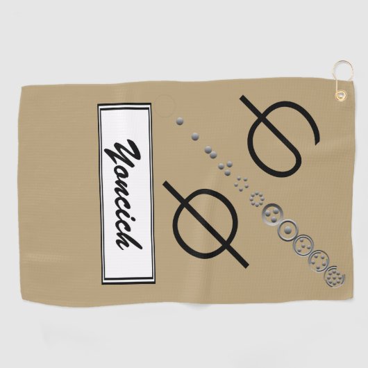 Centesimal 12Digit Fibonacci Sequence von K Yoncic Golfhandtuch (Horizontal)