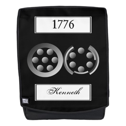 Centesimal 1776 von Kenneth Yoncich Rucksack (Vorderseite)