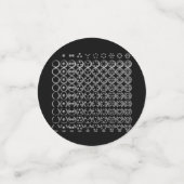 Centesimal Number Chart S-L von Kenneth Yoncich Konfetti (Klein Vorderseite)