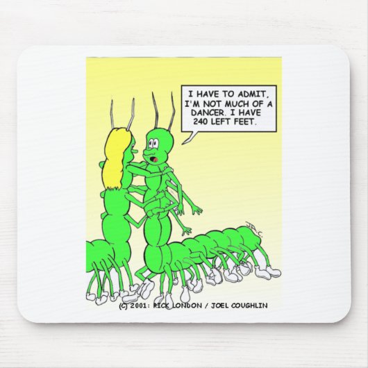 Centipede Dancing Funny T-Shirts, Geschenke & Samm Mousepad (Vorne)