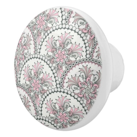 Centle Vintages Muster Keramikknauf (Rechts)