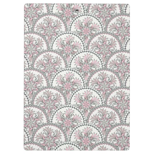 Centle Vintages Muster Klemmbrett (Rückseite)