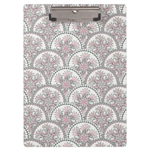 Centle Vintages Muster Klemmbrett (Vorderseite)