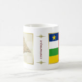Centrafrique Flag + Karte Tasse (Mittel)