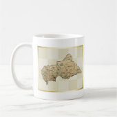 Centrafrique Flag + Karte Tasse (Links)