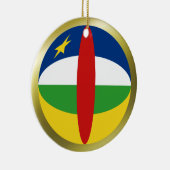 Centrafrique Flag Keramikornament (Rechts)