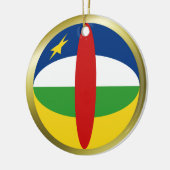 Centrafrique Flag Keramikornament (Links)