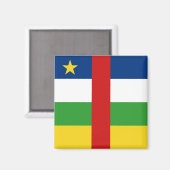 Centrafrique Flag Magnet (Vorderseite/Rückseite)