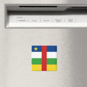 Centrafrique Flag Magnet (In Situ (Geschirrspüler))