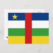 Centrafrique Flag Postkarte (Vorne/Hinten)