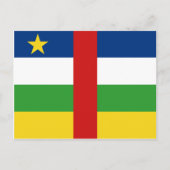 Centrafrique Flag Postkarte (Vorderseite)