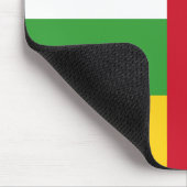 Centrafrique Flagge Mousepad (Ecke)