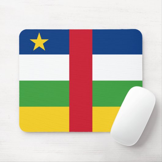 Centrafrique Flagge Mousepad (Mit Mouse)