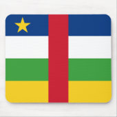 Centrafrique Flagge Mousepad (Vorne)
