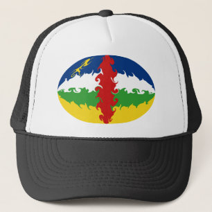 Centrafrique Gnarly Flaggen-Hut Truckerkappe
