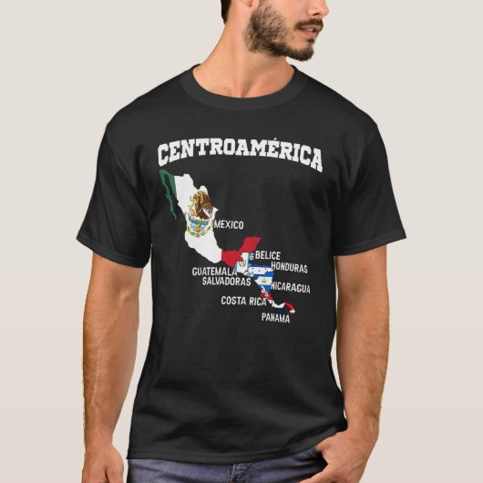 Central American Flags Central America Countries M T-Shirt (Vorderseite)
