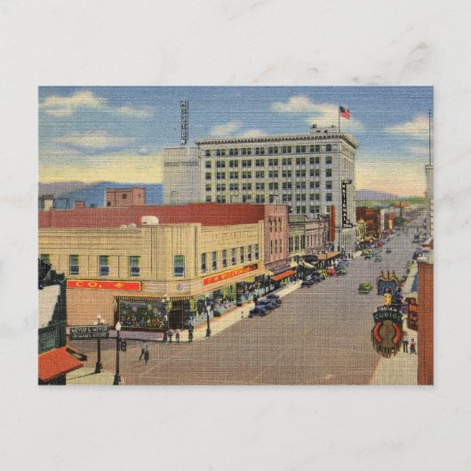 Central Ave, Albuquerque Vintag Postkarte (Vorderseite)