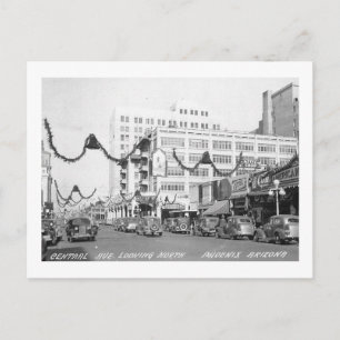 Central Ave., Phoenix, Arizona Vintage Postkarte