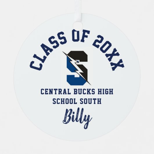 Central Bucks South Ornament Christmas Holiday (Vorderseite)