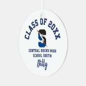 Central Bucks South Ornament Christmas Holiday Aus Metall (Vorderseite links)