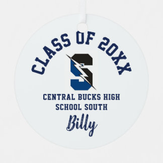 Central Bucks South Ornament Christmas Holiday Aus Metall