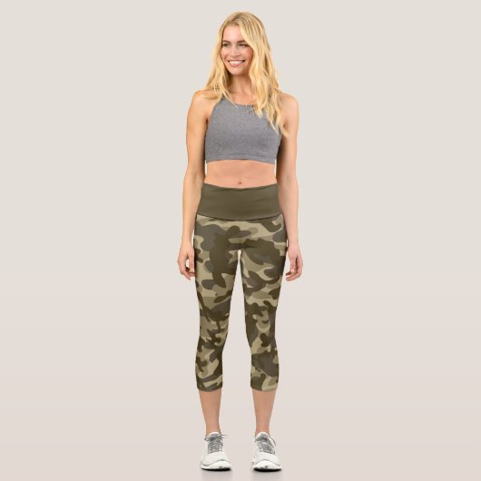 Central Camouflage Capri Leggings (Vorderseite)