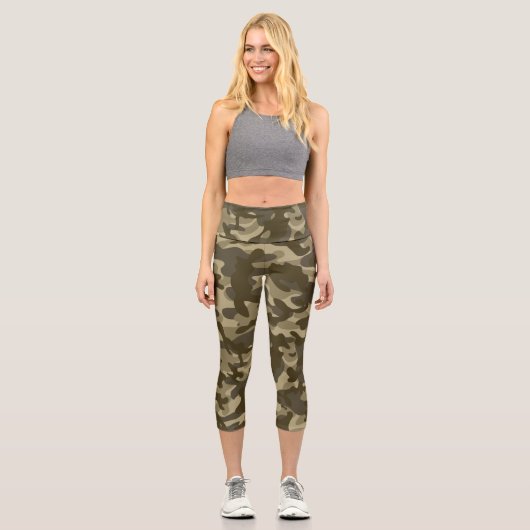 Central Camouflage Capri Leggings (Vorderseite)