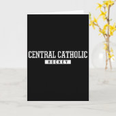 Central Catholic School Eishockey Karte (Gelbe Blume)