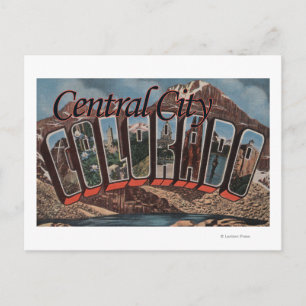 Central City, Colorado - Große Briefmarkenszenen Postkarte