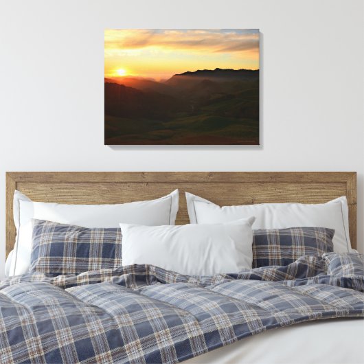 Central Coast Sunset Leinwanddruck (Insitu (Schlafzimmer))