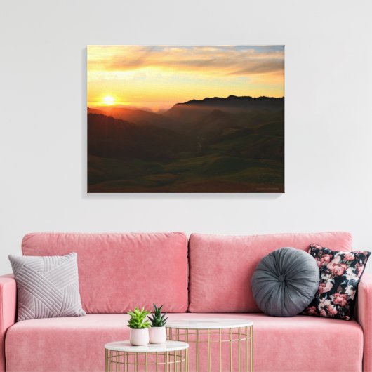 Central Coast Sunset Leinwanddruck (Insitu (Wohnzimmer))