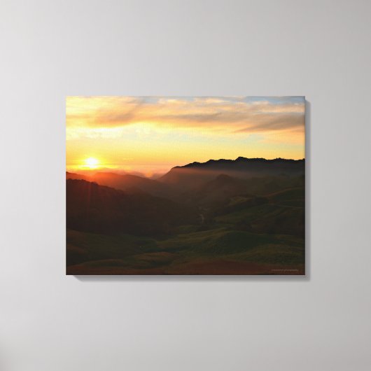 Central Coast Sunset Leinwanddruck (Vorderseite)