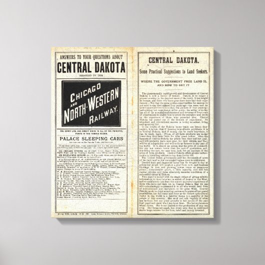 Central Dakota Leinwanddruck (Vorderseite)