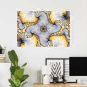 Central - Fraktal Art Poster (Heimbüro)