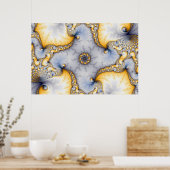 Central - Fraktal Art Poster (Küche)