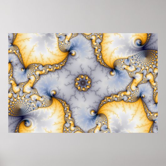 Central - Fraktal Art Poster (Vorne)