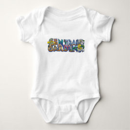 Central Gardens Mural Baby Bodysuit Baby Strampler