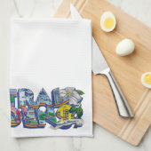 Central Gardens Mural Kitchtuch Geschirrtuch (Viertel Falte)