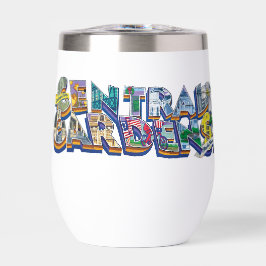 Central Gardens Mural Wine Tumbler