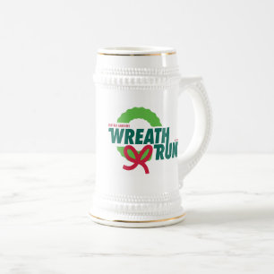 Central Gardens Wreath Run Stein Bierglas