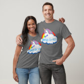 Central Intelligence Unicorn Rainbow Cloud Freund T-Shirt (Unisex)