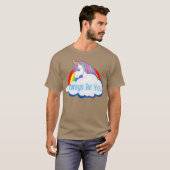 Central Intelligence Unicorn Rainbow Cloud Freund T-Shirt (Vorne ganz)