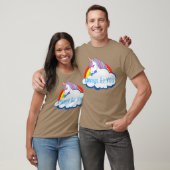 Central Intelligence Unicorn Rainbow Cloud Freund T-Shirt (Unisex)