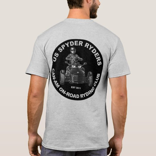 Central New Jersey Chapter - Round Black T-Shirt (Rückseite)