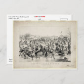 Central Park, 1862, Currier & Ives Postkarte (Vorne/Hinten)