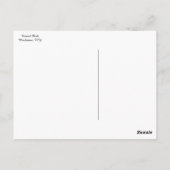 Central Park an einem warmen Wintertag. Postkarte (Rückseite)