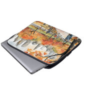 Central Park, Aquarellfarben, KI generiert, Laptopschutzhülle (Vorne Knopf)