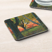 Central Park: Bäume tragen ihr Bestes im Herbst 02 Untersetzer (Linke Seite)